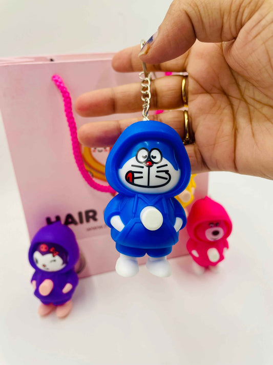 Cute Cartoon Keychain | Designer Key Ring for Bag, Backpack & Car Keys | Multicolor