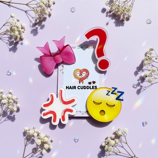 Emoji Hair Clips – Cute Expression Pins Set 💖✨