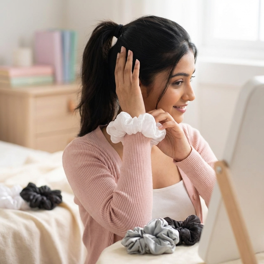 Satin Scrunchies Set