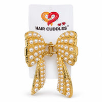 Pearl Bow Medium-Size Hair Claw (Approx. 7*4 CM)