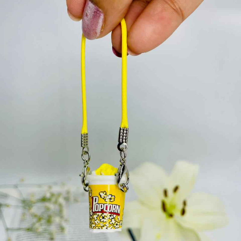 Popcorn Cup Phone & Bag Charm – Cute Snack Accessory