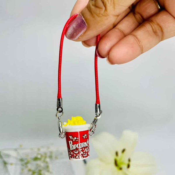 Popcorn Cup Phone & Bag Charm – Cute Snack Accessory