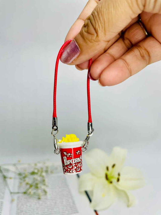 Popcorn Cup Phone & Bag Charm – Cute Snack Accessory