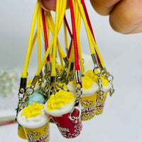 Popcorn Cup Phone & Bag Charm – Cute Snack Accessory