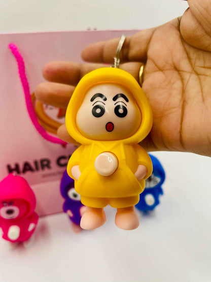 Cute Cartoon Keychain | Designer Key Ring for Bag, Backpack & Car Keys | Multicolor