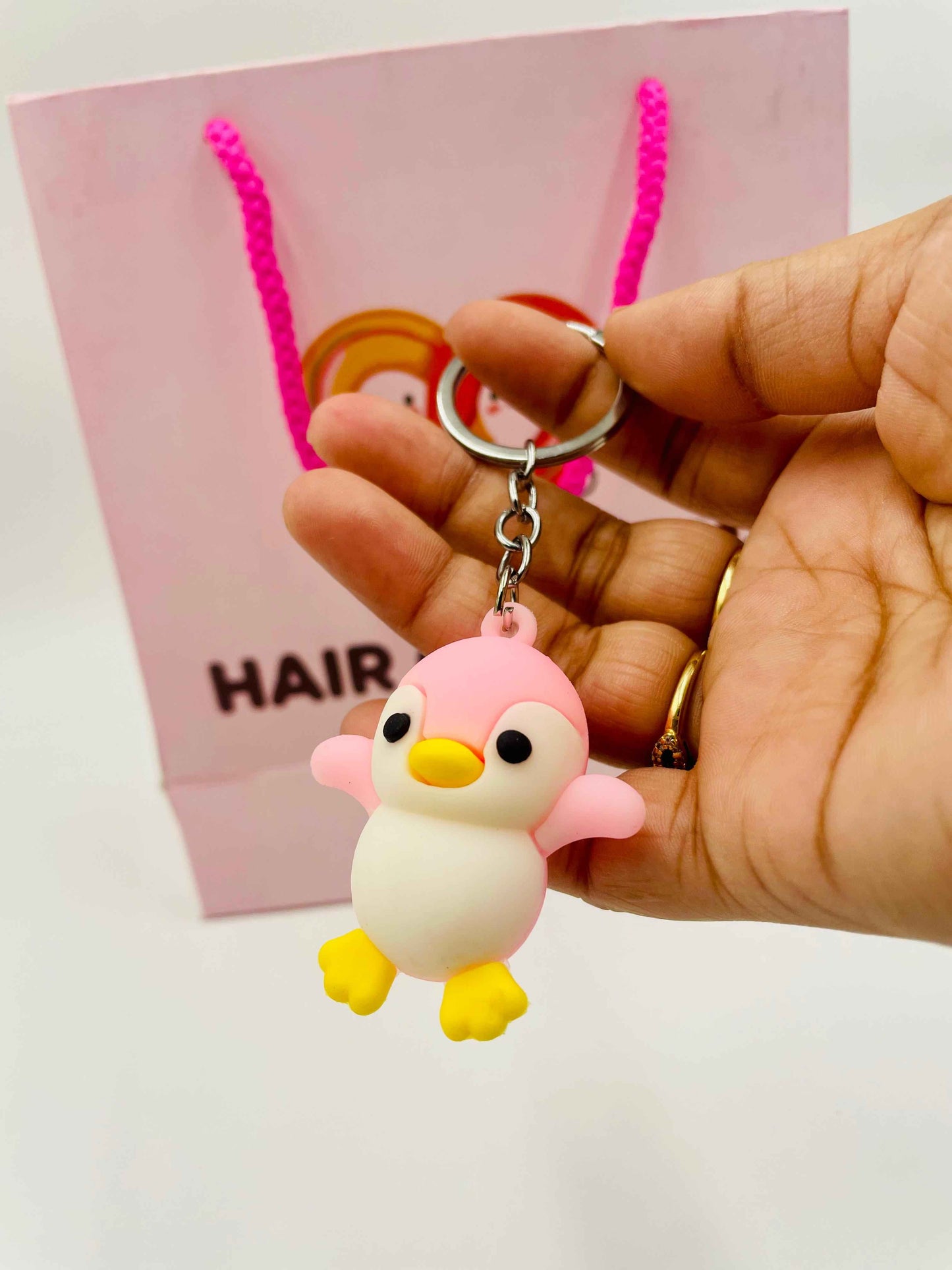 Cute Cartoon Keychain | Animal Key Ring for Bag, Backpack & Car Keys |