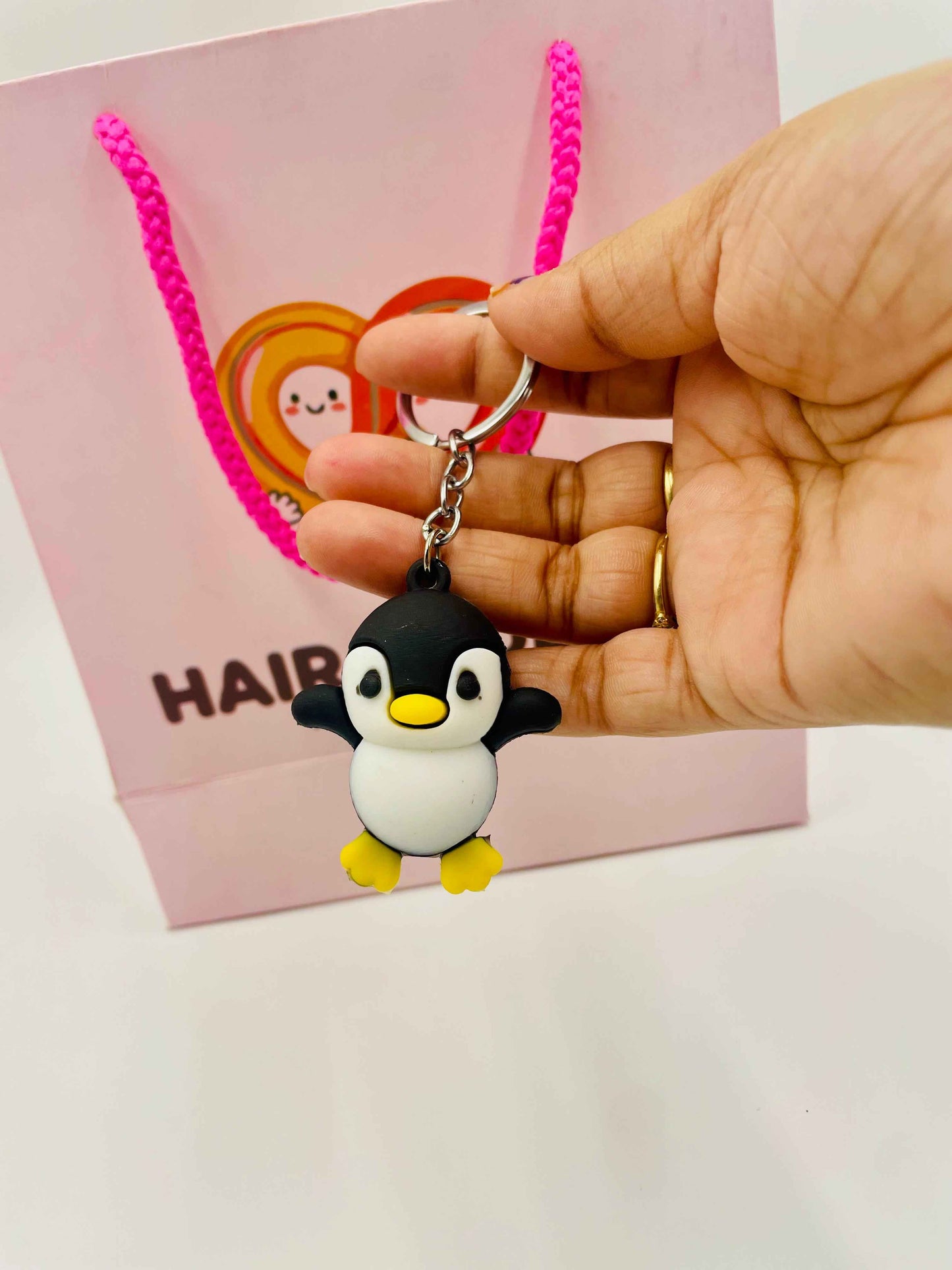 Cute Cartoon Keychain | Animal Key Ring for Bag, Backpack & Car Keys |