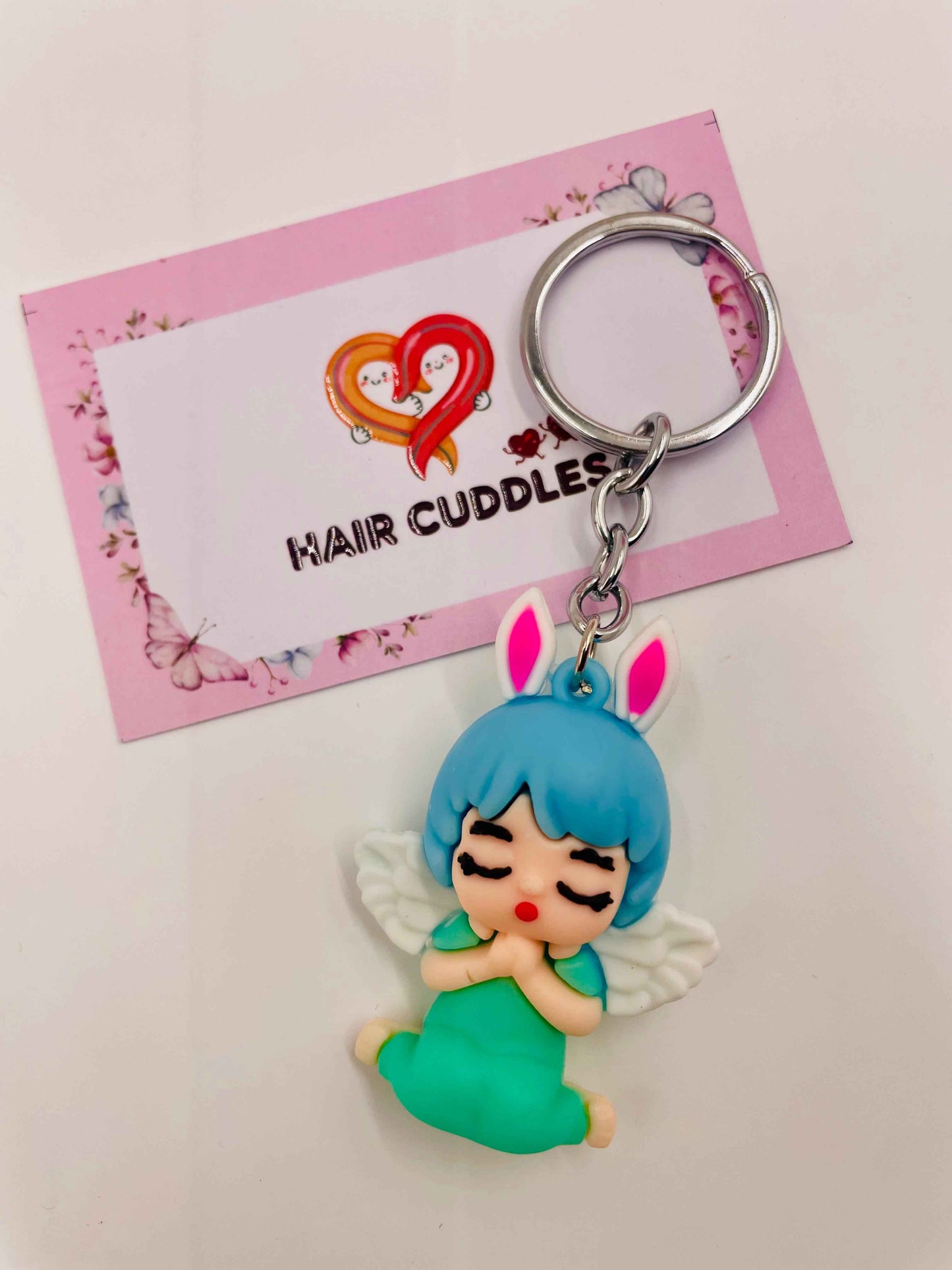Cute Girl Doll Keychain | Cartoon PVC Keyring | Bag Charm for Kids & Girls