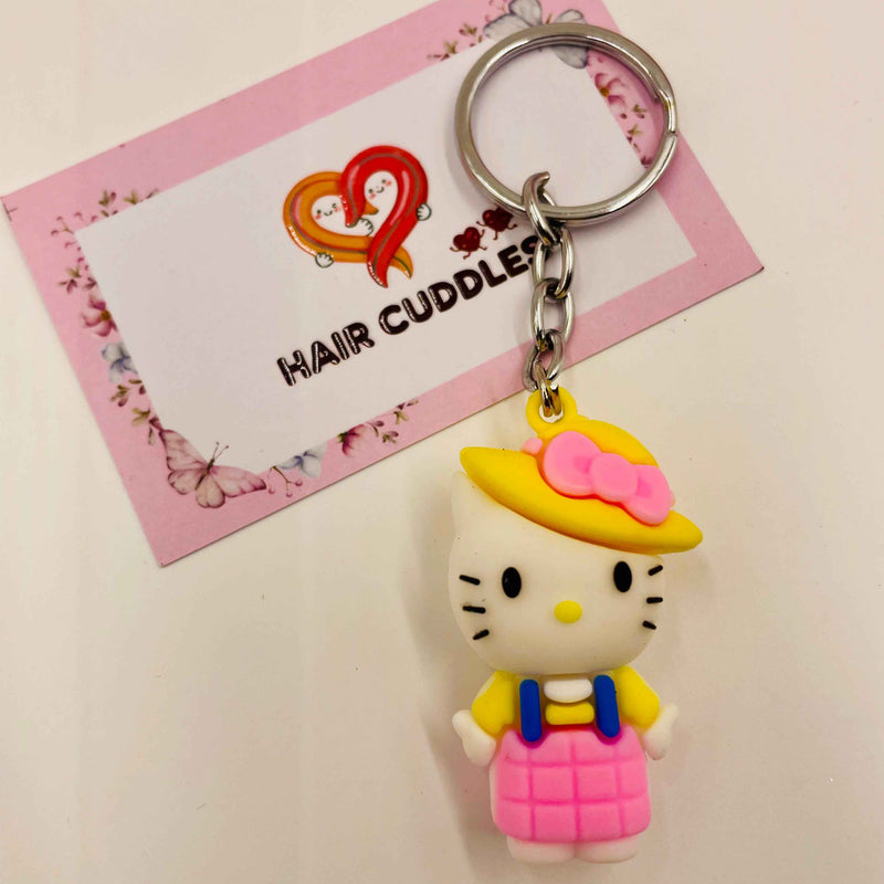 Hello Kitty Keychain | PVC Doll Keyring | Bag Charm for Kids & Girls