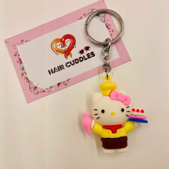 Hello Kitty Keychain | PVC Doll Keyring | Bag Charm for Kids & Girls