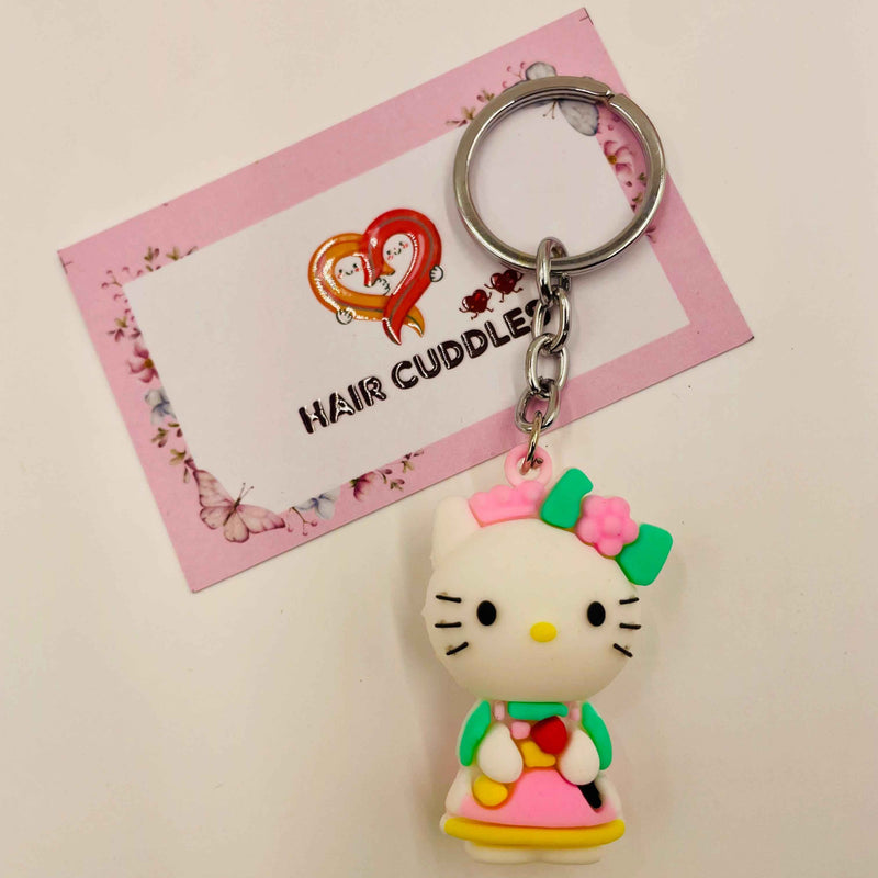 Hello Kitty Keychain | PVC Doll Keyring | Bag Charm for Kids & Girls