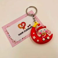 Cartoon Moon Doll Keychain | Designer Key Ring for Bag, Backpack & Car Keys