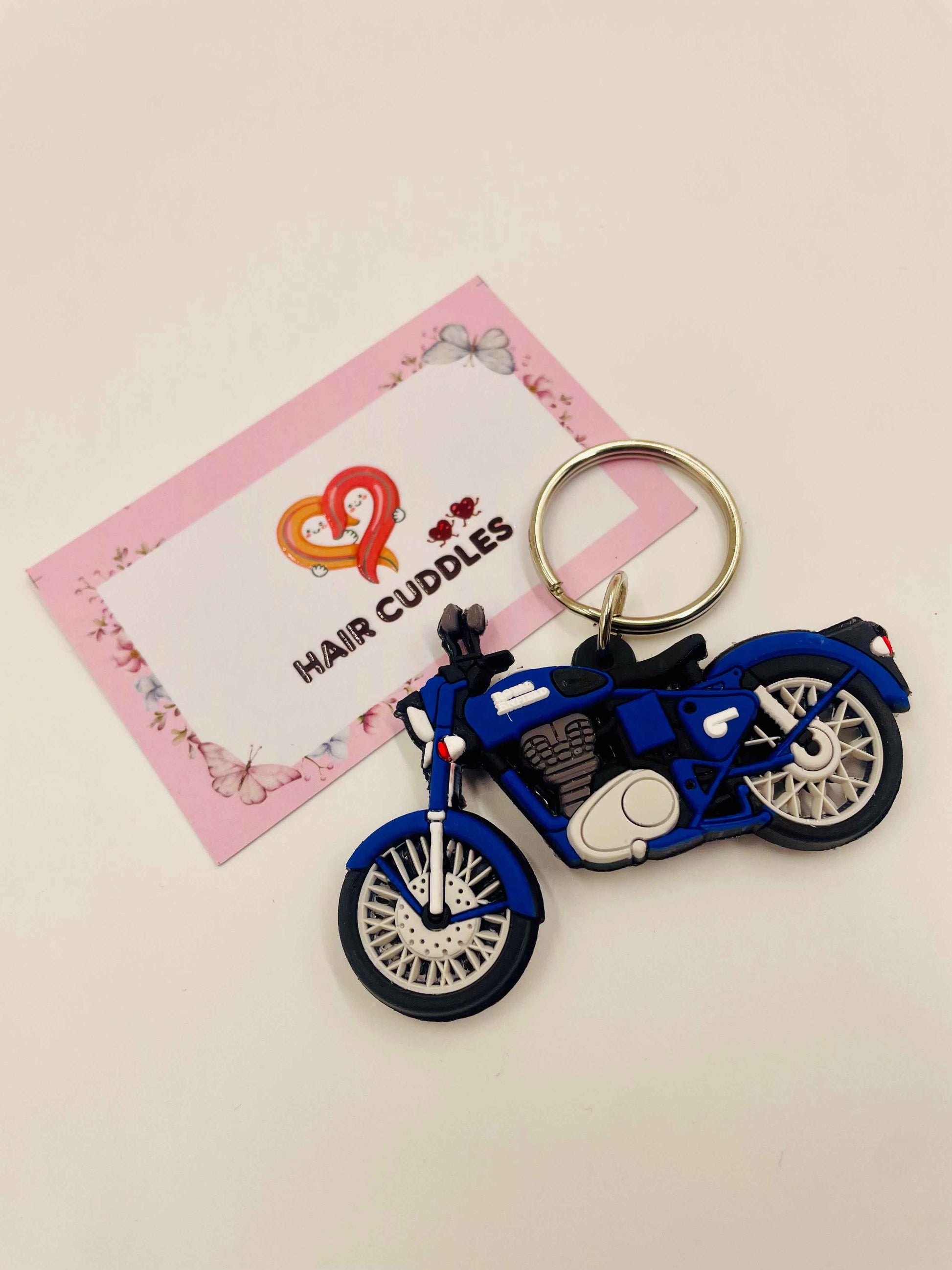 Motorcycle Keychain | Bike Keyring | PVC Bag Charm for Boys & Kids