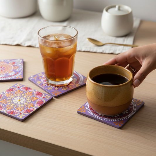 Mandala Art Coaster Set (Set of 4)