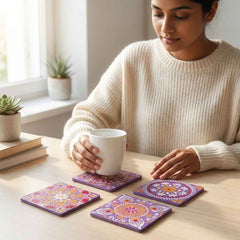 Mandala Art Coaster Set (Set of 4)