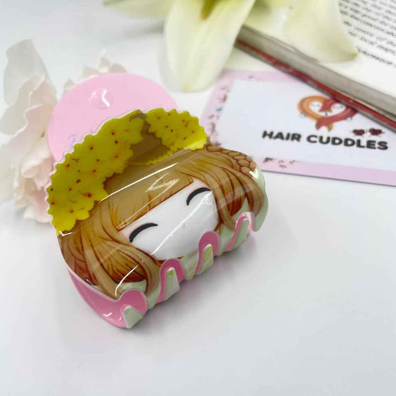 Girls Yellow Mini Gift Hamper – Cute Hair Accessories & Scrunchie Set