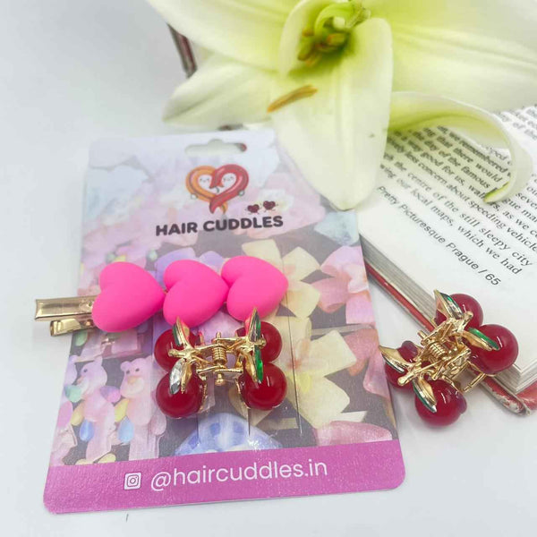 Girls Mini Pink Gift Hamper – Cute Hair Accessories Combo Set