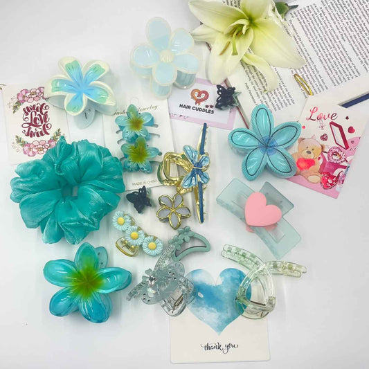 Ferozi Gift Hamper – Cute Hair Accessories & Scrunchie Combo Set