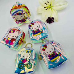 Holographic Cute Mini Pouch Charm – Glossy Bag & Keychain Accessory