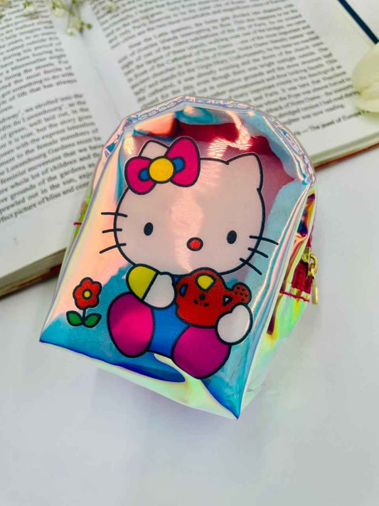 Holographic Cute Mini Pouch Charm – Glossy Bag & Keychain Accessory