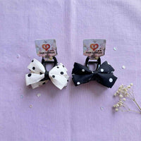 Polka Dot Bow Hair Claw
