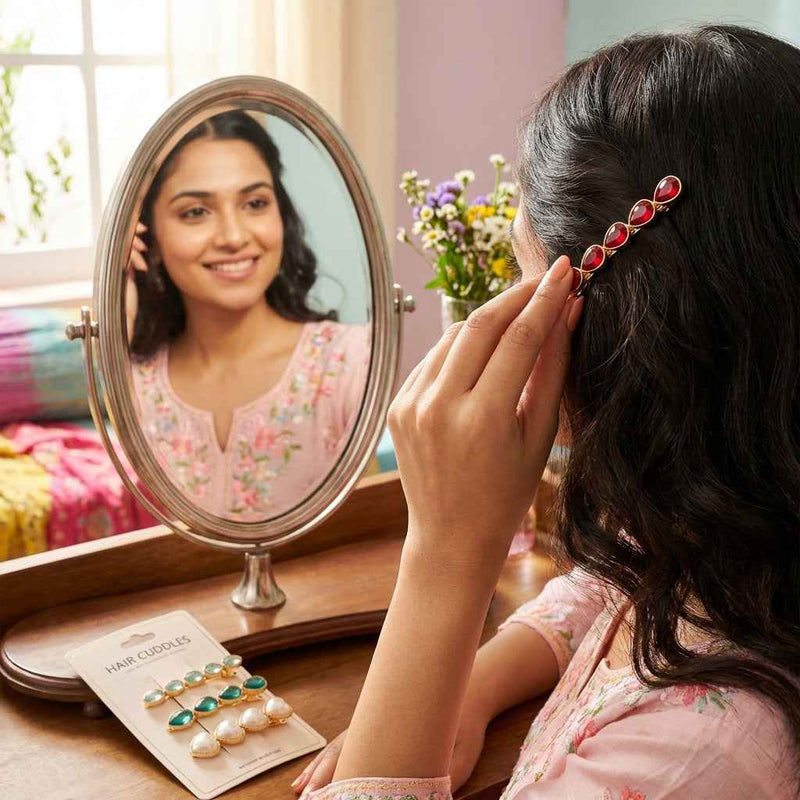 Cute Kids Hair Clips Set – Cartoon & Star Design (Pair of 3)