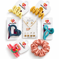 Sunshine & Peach Hair Accessories Gift Hamper for Girls & Women