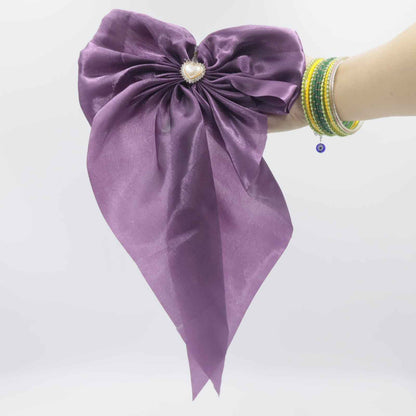Hair Cuddles Premium Satin Hair Bow for Girls & Women - Big