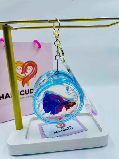 Holographic Princess Unicorn Pouch Keychain | Glitter Bag Charm- Random Piece as per availability