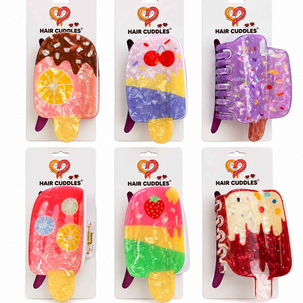 Ice Cream Popsicle Hair Claw Clip – Cute Colorful