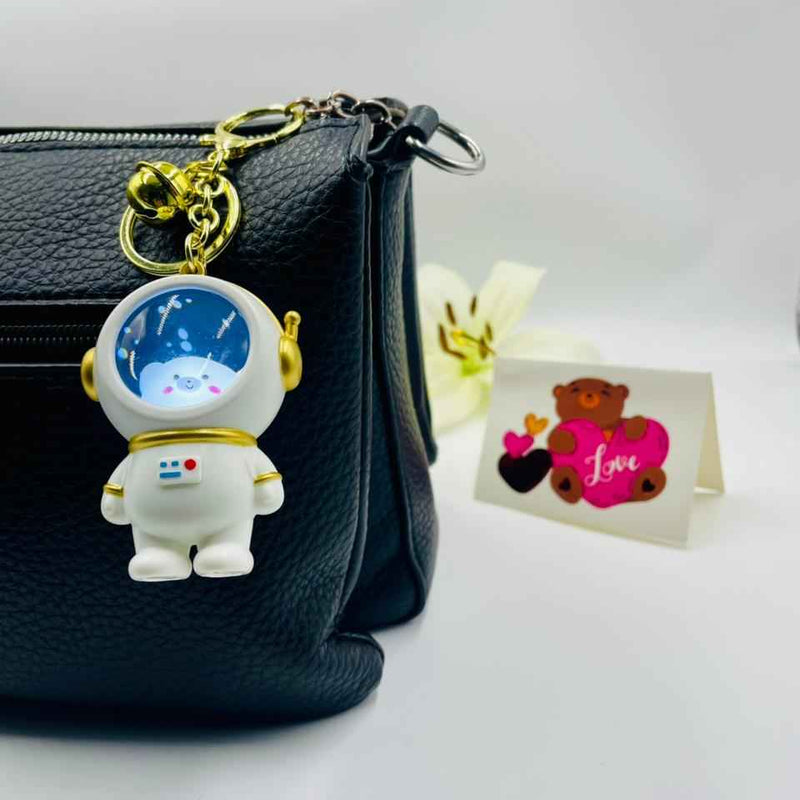Keychain Set – Cute Astronaut Boy & Girl Duo
