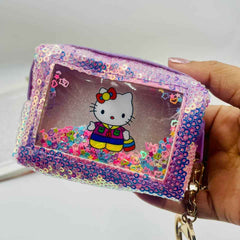 Keychain Set – Football Fan Boy & Cute Sequin Pouch Girl