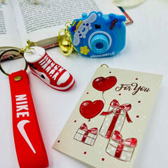 Keychain Set – Sneaker Style Boy & Cute Camera Girl