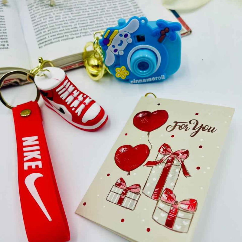 Keychain Set – Sneaker Style Boy & Cute Camera Girl