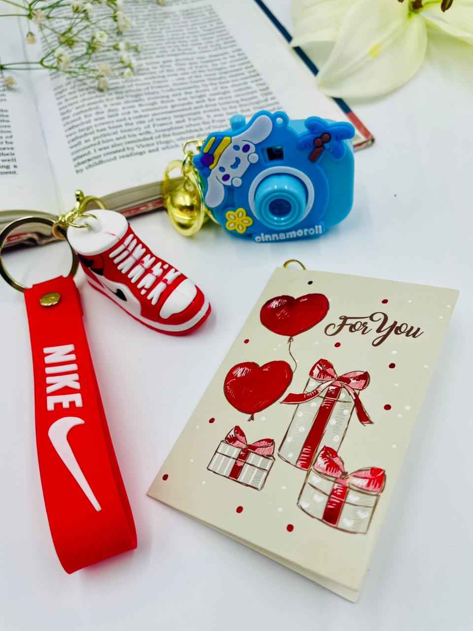 Keychain Set – Sneaker Style Boy & Cute Camera Girl