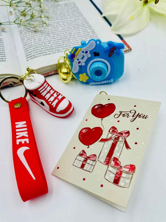 Keychain Set – Sneaker Style Boy & Cute Camera Girl