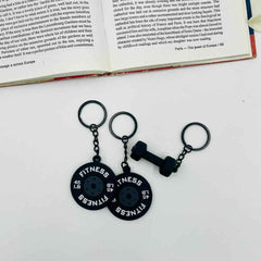 Fitness Freak Keychains – Dumbbell & Weight Plate Gym Charms