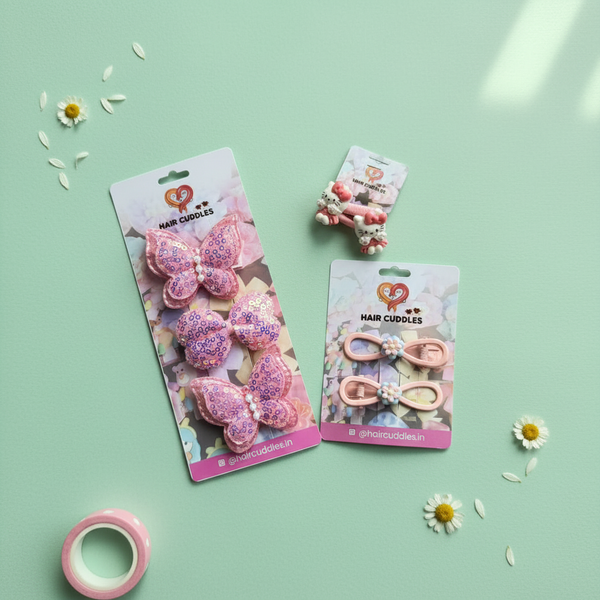 Kids Hair Accessories Combo Set