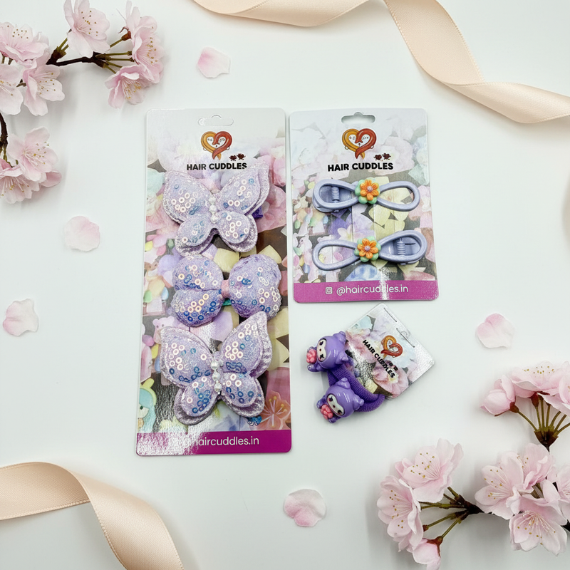 Kids Hair Accessories Combo Set