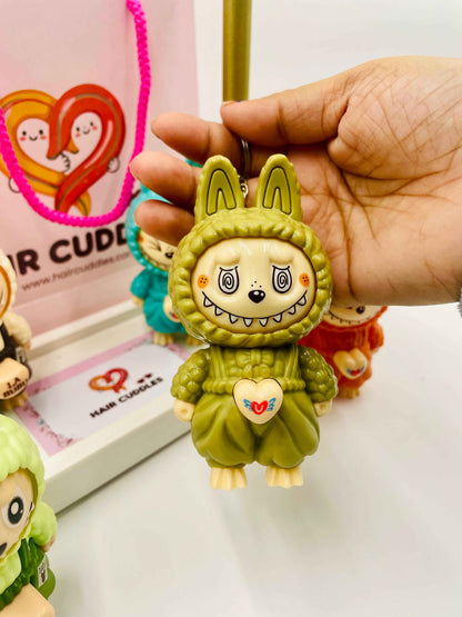 Cartoon Doll Keychain | Designer Cartoon Figure Key Ring for Bag, Backpack & Car Keys