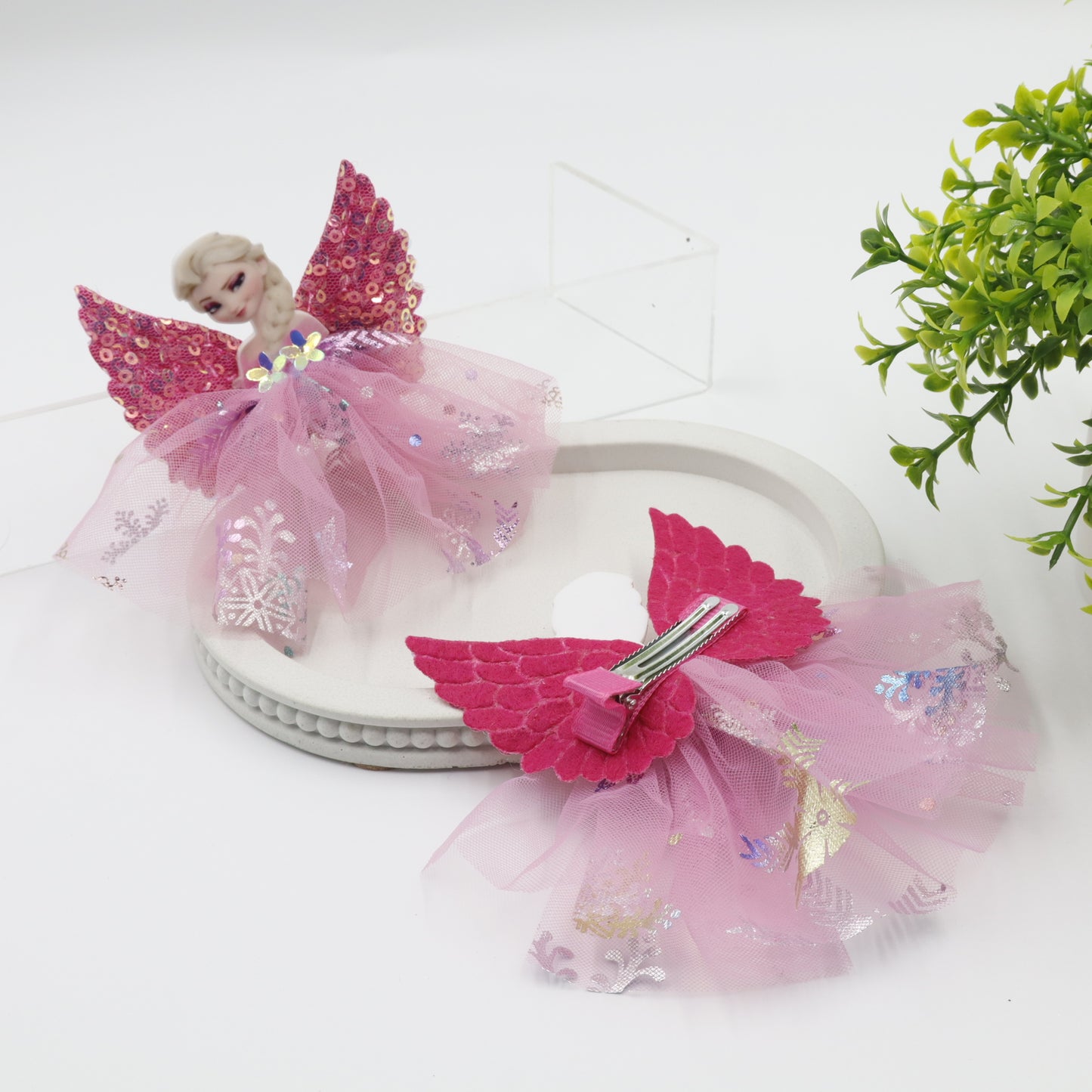 Hair Cuddles Princess Hair Clips- Hair Accessories for Kids