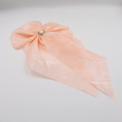 Hair Cuddles Premium Satin Hair Bow for Girls & Women - Big