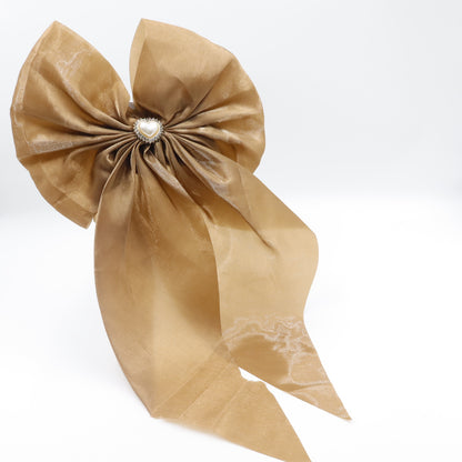 Hair Cuddles Premium Satin Hair Bow for Girls & Women - Big