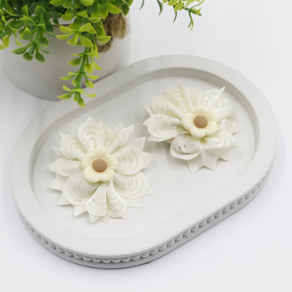 Hair Cuddles Flower Hair Clip & Rubber Band Combo Set – Pack of 8 for Girls