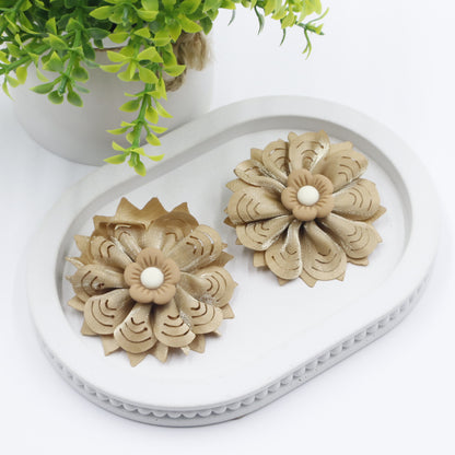 Hair Cuddles Flower Hair Clip & Rubber Band Combo Set – Pack of 8 for Girls