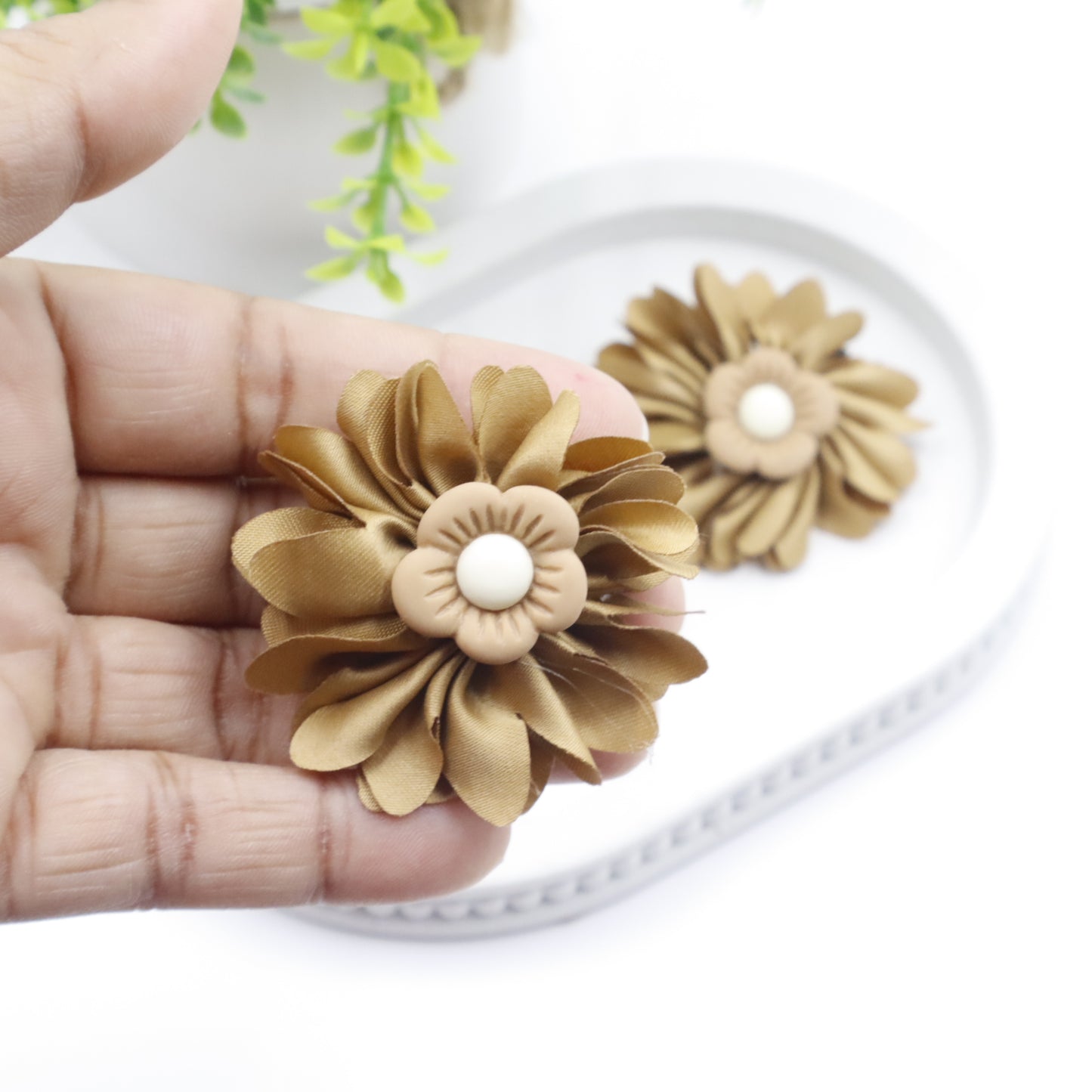 Hair Cuddles Flower Hair Clip & Rubber Band Combo Set – Pack of 8 for Girls
