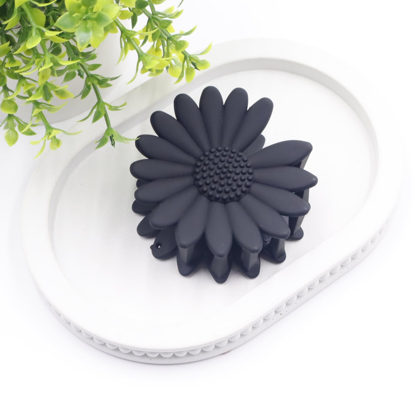 Hair Cuddles Matte Finish Flower Design Hair Claw Clips Combo Set for Women & Girls- Pack of 4