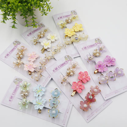 Hair Cuddles Flower Hair Pins  & Hair Clips| Elegant Floral Hair Accessories for Women & Girls