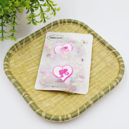 Hair Cuddles Baby stylish Hair Clips-Stylish Net Bow Clip Cute & Colorful Hair Accessories (1 Pair)