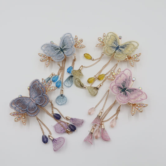 Hair Cuddles Butterfly Hair Clip with Dangling Chains – Elegant Butterfly Hair Accessory for Women & Girls